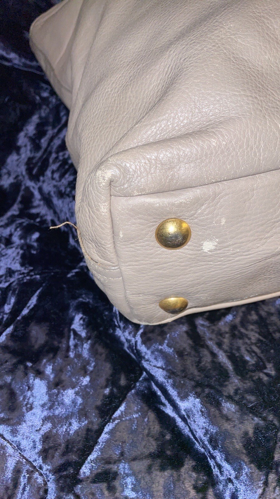 Borsa shopping Saint Laurent grigia da donna in pelle