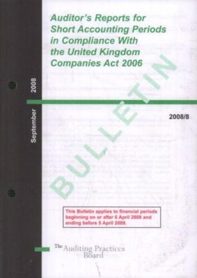 Auditor's Reports For Short Accounting Periods In Compliance With Th-Acceptable