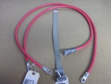 FARMALL  H & HV BATTERY CABLE SET. 3 CABLES. SWITCH, STARTER, GROUND. # 2 GAUGE