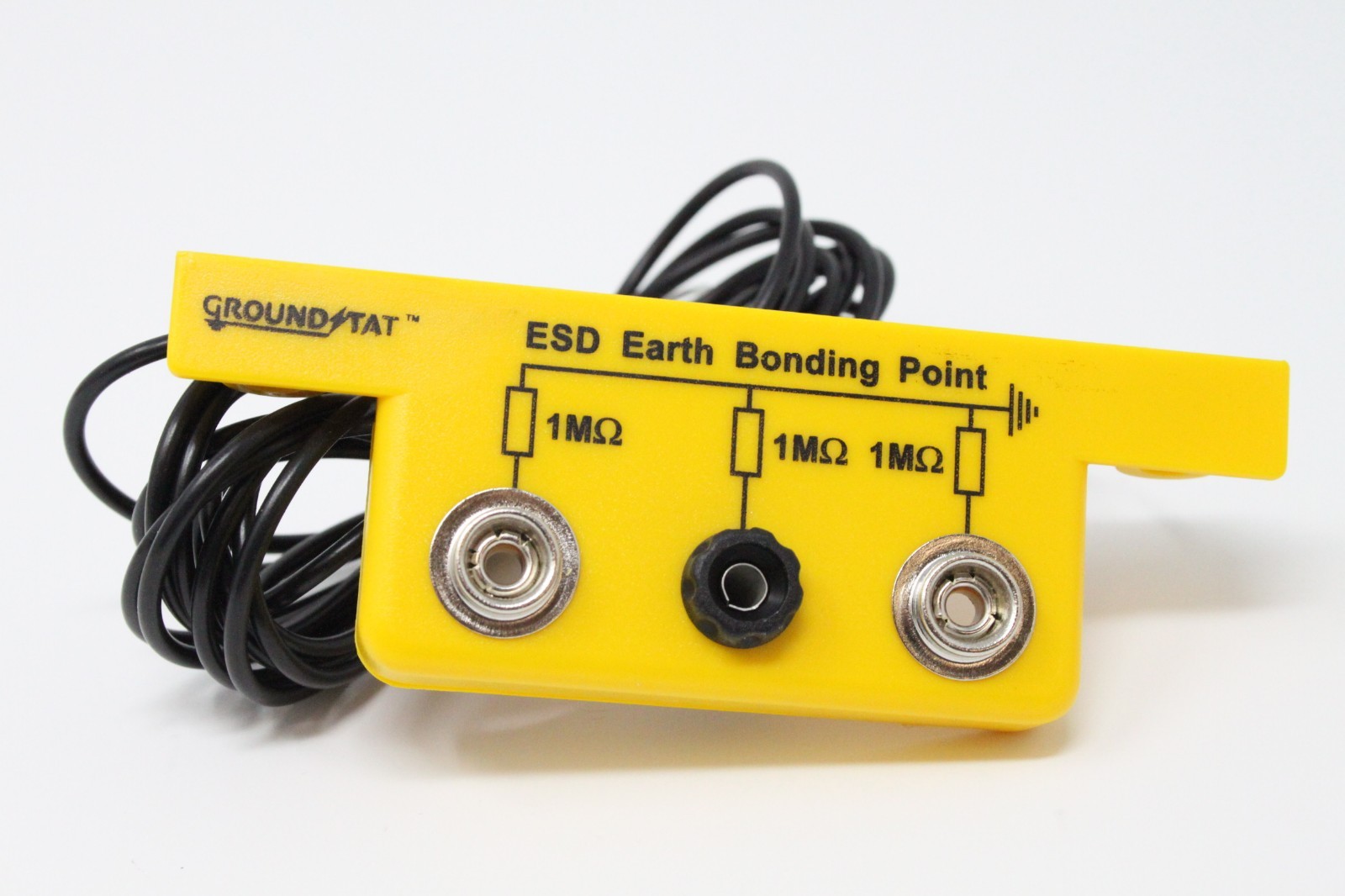 Anti Static ESD Grounding/Bonding Slim Line Bracket 1 x 4mm Banana & 2 x 10 Stud