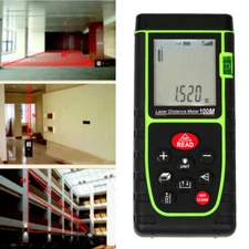 Handheld 100M / 328ft Digital LCD Laser Distance Meter Range Finder Measure Tool