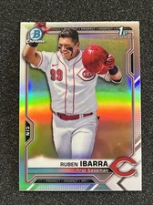2021 Bowman Chrome Draft Rookie Base Refractor QTY Ruben Ibarra Cincinnati Reds