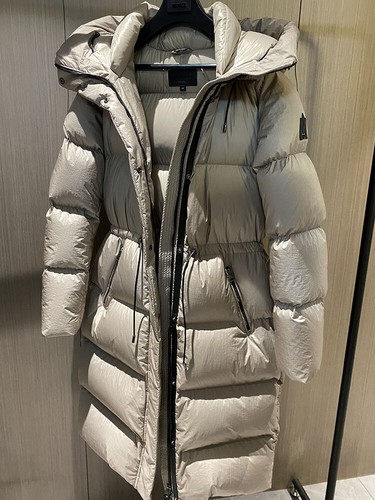 Winter Couple's Mid-length White Duck Down Thickened Coat Student Down Jacket Color Matching Korean Version Loose Cotton Coat Oversized Thick Coat main image 1