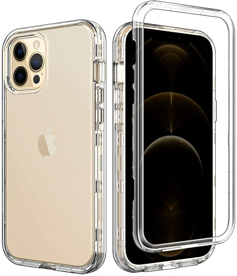 Wholesale Transparent Crystal Clear Case with Bumper Edge Protection for  iPhone 12 Pro Max 6.7 (Clear)