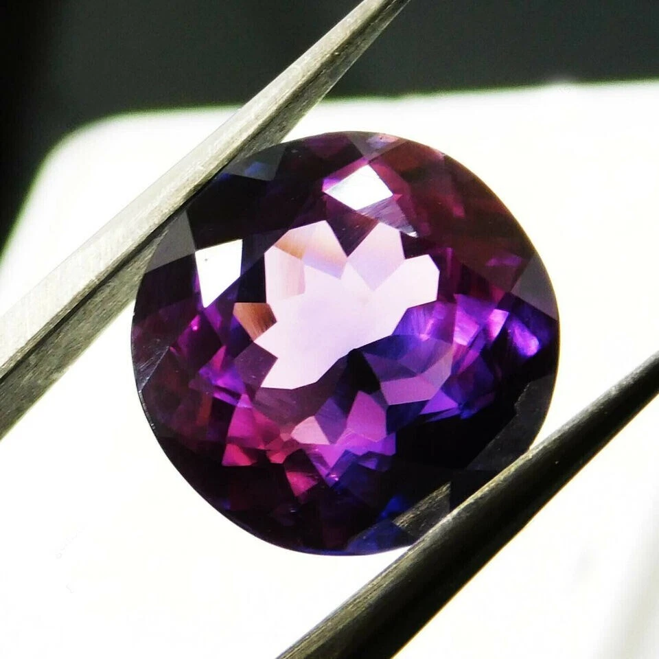 Extremely Rare Natural Purple Tanzanite 5 to 7 Ct Round AAA+ Certified Loose Gem - Image 4 of 4