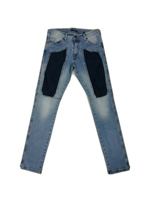 JEANS UOMO SLIM JRODINO CON TOPPE IN TESSUTO BLU MODELLO JECKERSON | eBay
