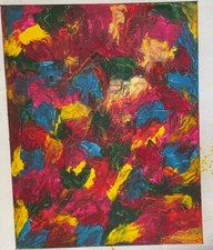 Leinwand Wandkunst abstrakt Acrylmalerei Moderne zeitgenössische Kunst