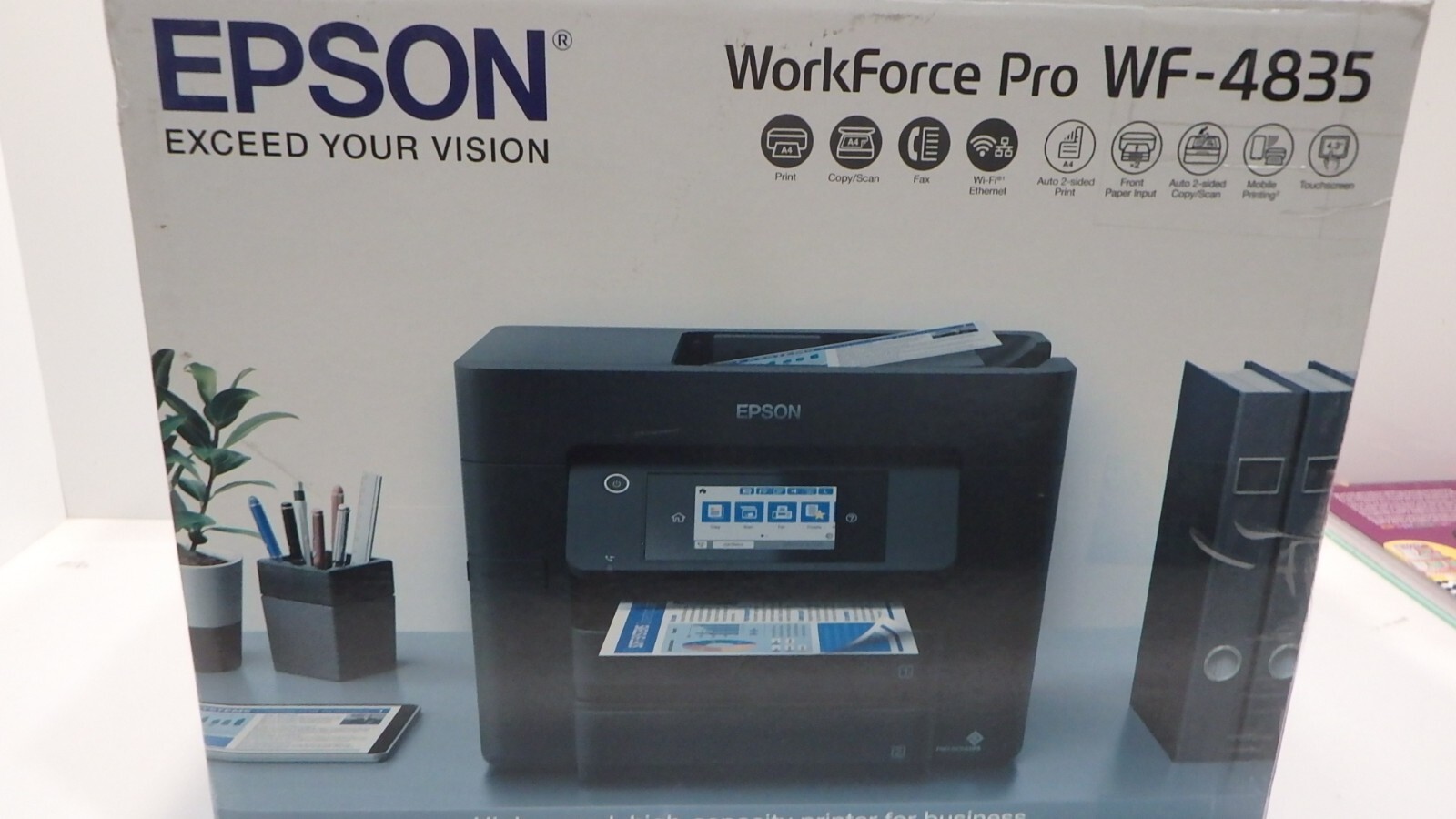 Epson Workforce WF4835 Multifunction Printer, Black, Medium, C11CJ05503 eBay