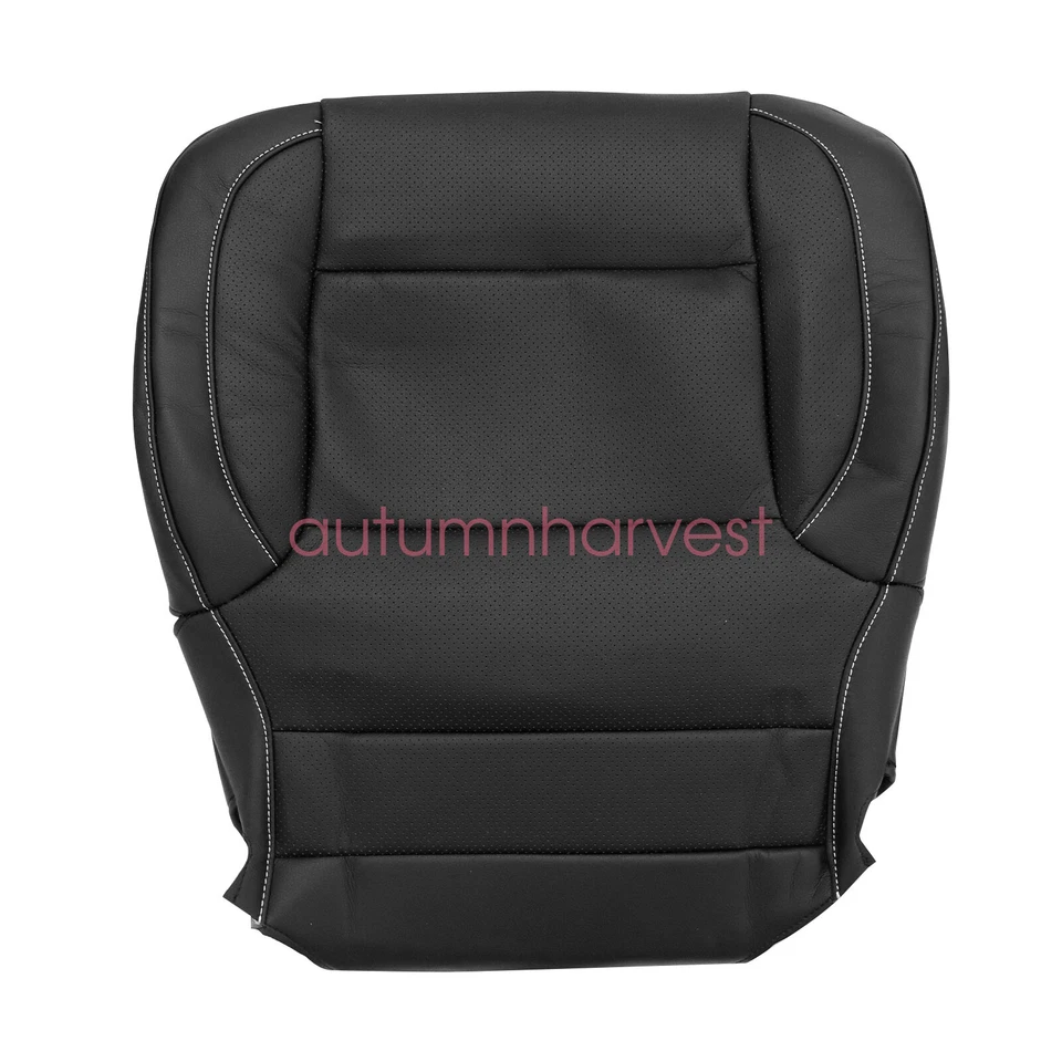 For 2014-2019 Chevy Silverado Front PERF Leather Seat Cover Black / Foam Cushion - Image 3 of 4