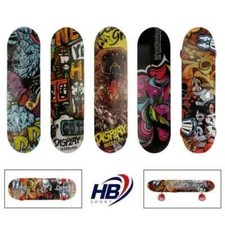 HB SPORT SKATEBOARD COMPLETO RAGAZZI/ADULTO UNISEX SKATE IN LEGNO COLORATO 70cm