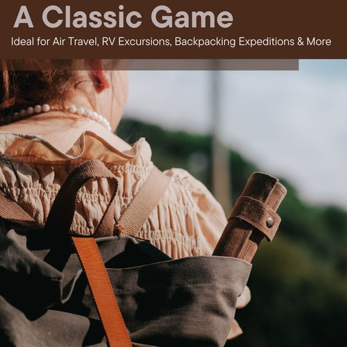 Juego de Backgammon tamaño de viaje Mocha Sondergut gamuza genuina, portátil, juego enrollable - Imagen 5 de 7