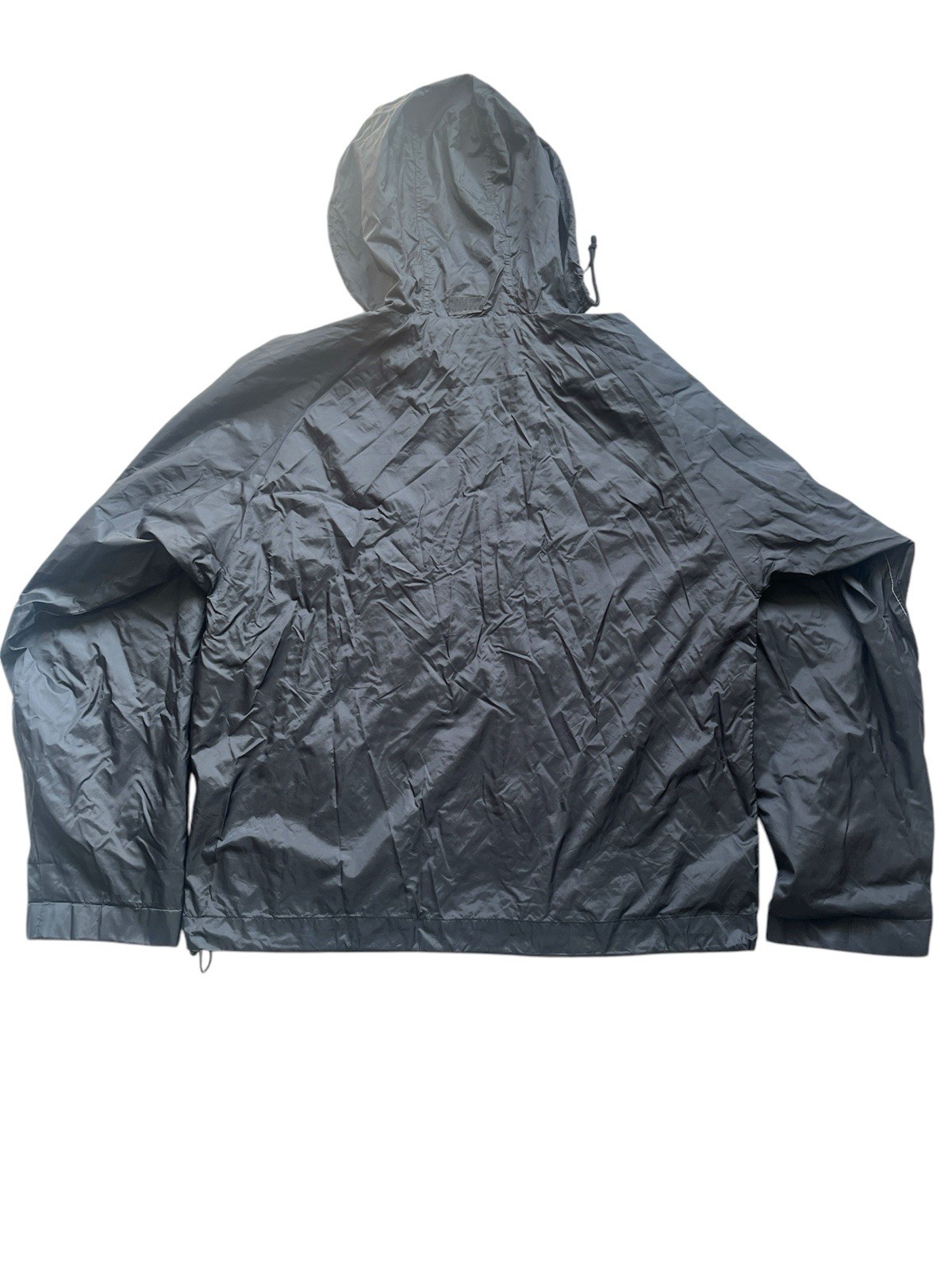 Giacca a vento Fila pista con cappuccio leggera linea bianca nera uomo XS