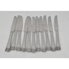 Dinner Knives Stainless Steel Solid Oneida MELODIA 18/10 Indonesia Set Of x11