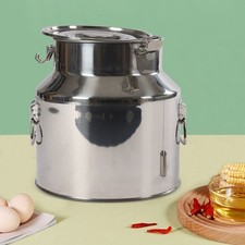 Luftdichtes Transportkanne Milcheimer Edelstahl Wein Fass Versiegelte Eimer 22L