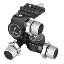 3-way Geared Head Tripod Head Aluminum Pan/tilt Head for Camera W/Arca QR Plate