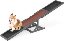 Wooden Dog Agility Seesaw, Dog Exercise & Play Set, Outdoor Run Game Toy