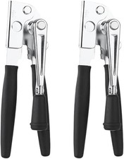 2 Pack Commercial Grade Heavy Duty Manual Can Opener W/ Easy Crank Folding