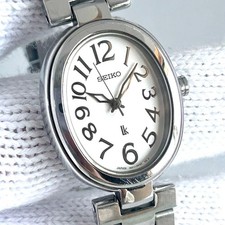 [New Battery] SEIKO Lukia LK Oval Arabic Numeral Women's Watch