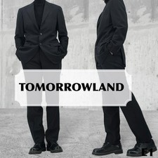 Very Good Condition TOMORROWLAND Suit Setup Loro Piana Black Business