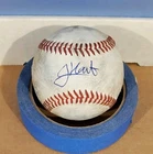Autographed Baseball game used JOSIAH HARTSHORN Chicago Cubs