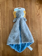 NEW Carters Elephant Lovey Baby Security Blanket Blankie Plush Toy Cuddle Gray