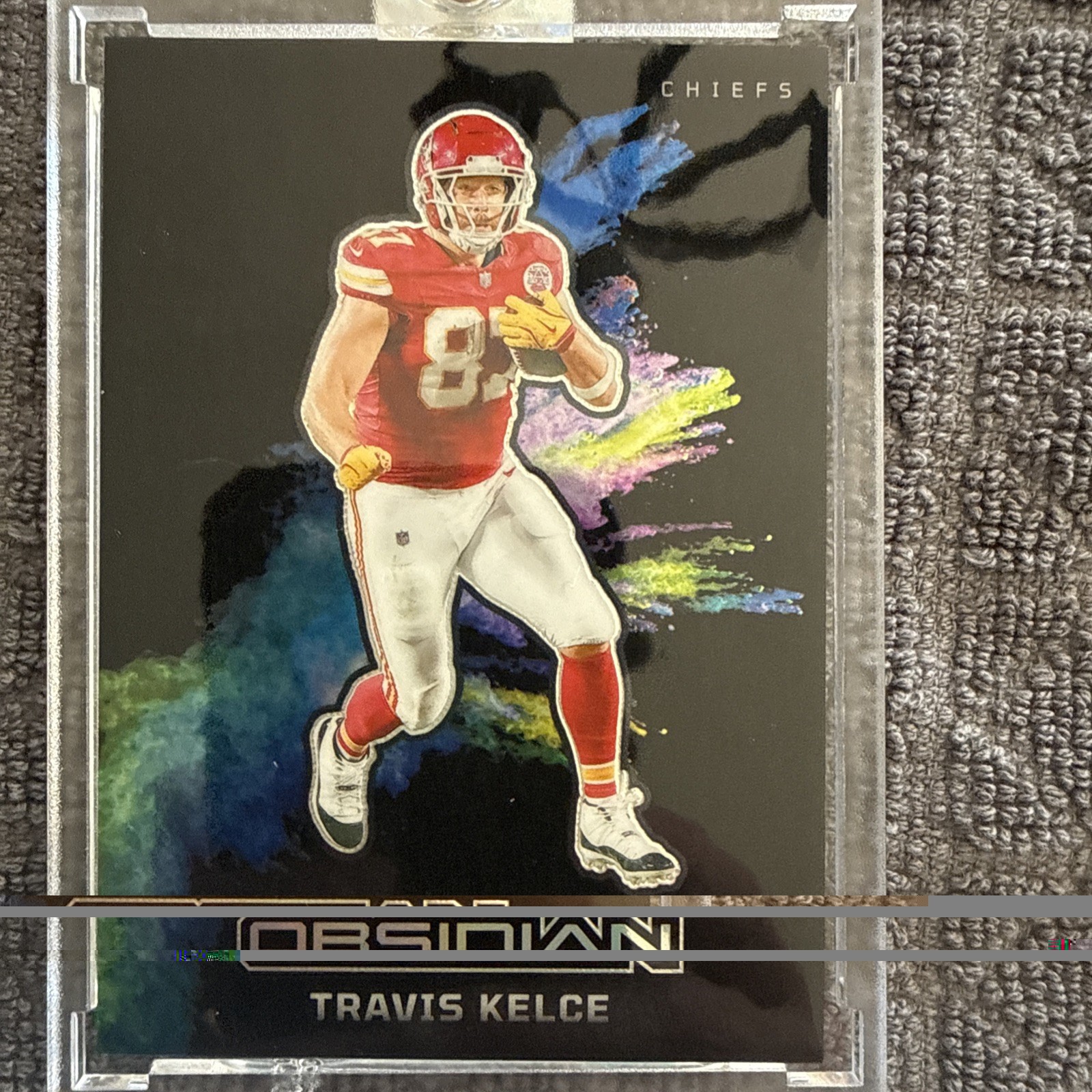 Travis Kelce ~ 2024 Panini Obsidian Black Color Blast #21 Case Hit SSP Chiefs