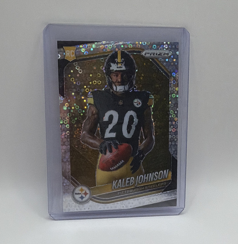 Panini 2025 Panini Prizm Kaleb Johnson Pittsburgh Steelers Rookie #436 DISCO