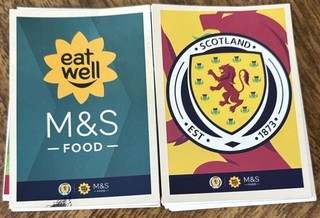 Panini M&S Scotland Official Stickers Collection 37x Card Bundle