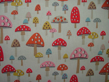 Cath Kidston Cotton Fabric Mini Mushroom Curtain Cushion Upholstery Bedding