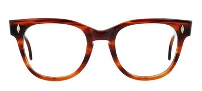 Vintage 1950s foremost 5 1/2 51mm Thick Brown Havana Eyeglasses Frames Only USA