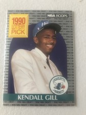 1990 NBA Hoops Kendall Gill #394 Lottery Pick Charlotte Hornets