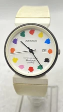 Vintage Armitron AWATCH Quartz Water Resistant Date Colorful Working 25/4773