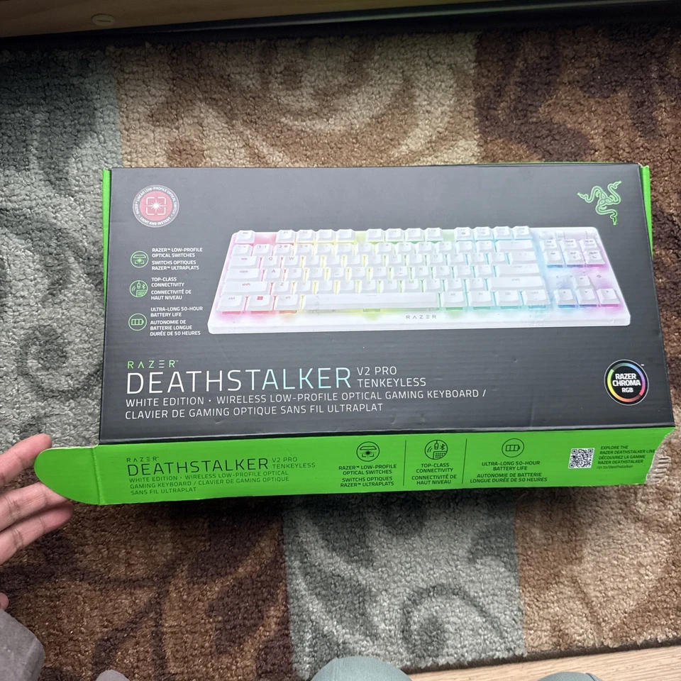 Razer DeathStalker V2 Pro Tenkeyless Wireless Keyboard - RZ03-04370200-R3U1 New - Image 2 of 4