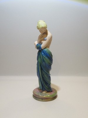 ROYAL WORCESTER ART DECO HANDBEMALTE FIGUR ''JOY'' VON JAMES HADLEY UM 1932