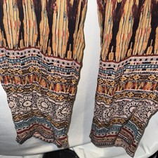 Angie Womens Pull On Boho Pants Size Small Wide Leg Semi Sheer Hippie Festival