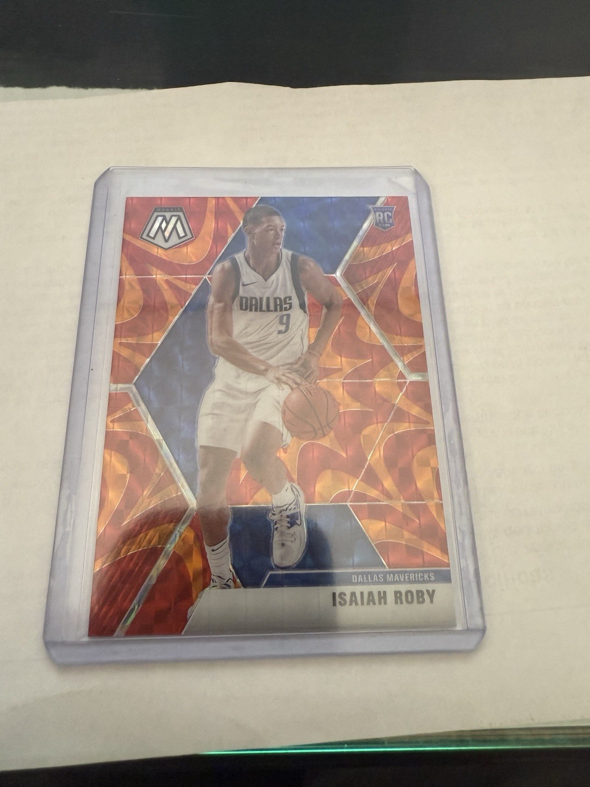 2019-20 Panini Mosaic - Rookies Isaiah Roby #232 Reactive Orange Prizm (RC)