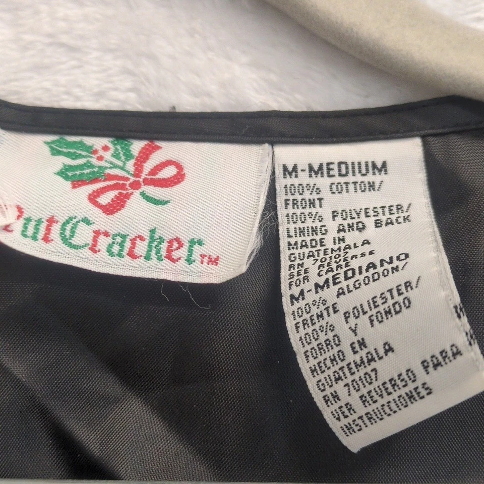 Жилет винтажный праздничный рождественский Santa Nut Cracker размер M - Изображение 4 из 4