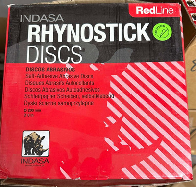 1/2 PRICE CLOSE OUT - INDASA 8'' - 800 SERIES, REDLINE PSA SOLID DISCS - 50/BX
