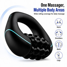 Electric Roller Massager 3 Speed Handheld Neck Back Shoulder Leg Body Massager