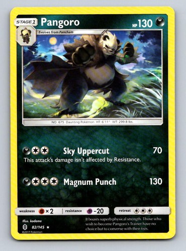 Pangoro 82/145 Rare Guardians Rising Pokemon