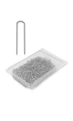 SSWBasics Silver Jewelry U Pins - 100 count- Silver Metal Small Fork Pins
