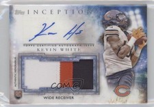 2015 Topps Inception Auto Jumbo Patch Kevin White #AJP-KW Jumbo Patch Auto 05fy