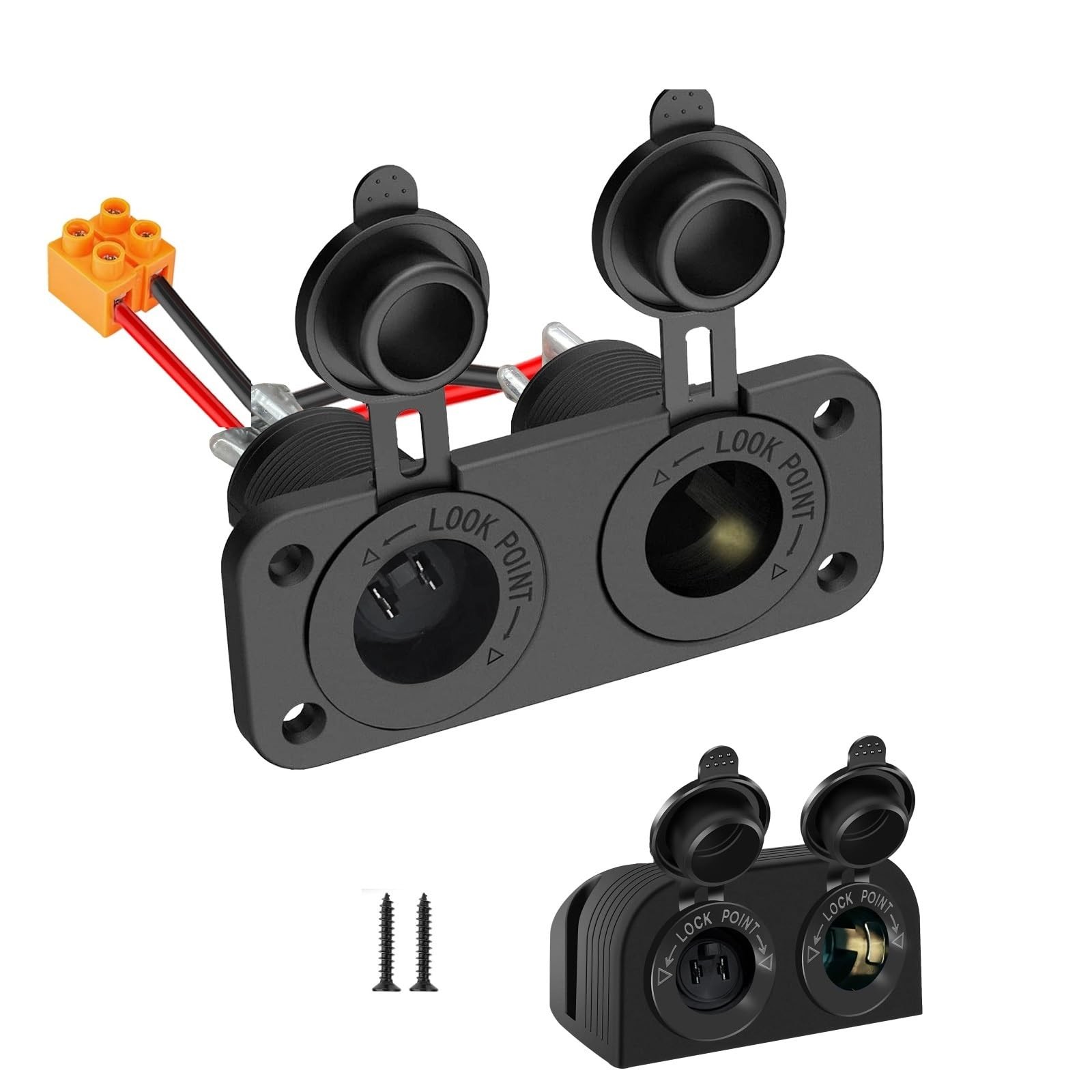 HWK-DC Hardwiring Kit -12V Power Outlet-Cigarette-Lighter-Adapter :For 12 Vol...