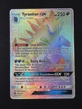 Pokémon Tyranitar GX 223/214 Sm-Lost Thunder Secret Rainbow Holo Rare (NM)