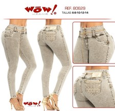 WOW JEANS COLOMBIANOS COLOMBIAN PUSH UP JEANS LEVANTA COLA BUTT LIFT SIZE3