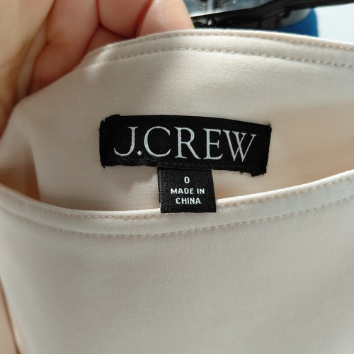 J.Crew Pleated Wrap Skirt Ivory Size 0 Length Midi Skirt Woman’s - Afbeelding 13 van 17