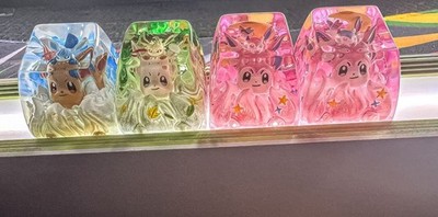 Pokemon keycap GMAX eevee with different evolutions | artisan resin keycaps