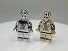 TCS Custom Chrome C-3PO / TC-14 Pad Printed Lego Star Wars Minifigure Bossk cust