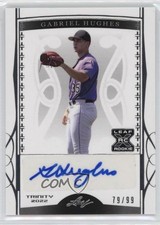 2022 Leaf Trinity Silver Foil 79/99 Gabriel Hughes #BA-GH2 Auto b8h