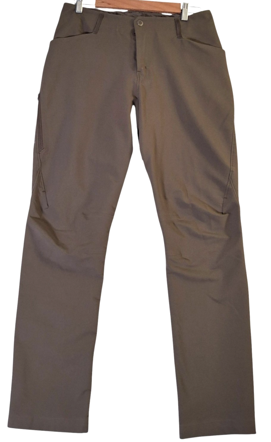 ARC'TERYX Arcteryx Creston AR Pantalone Uomo 32x32 Tan Escursionismo Trekking Outdoor Tasche Zip